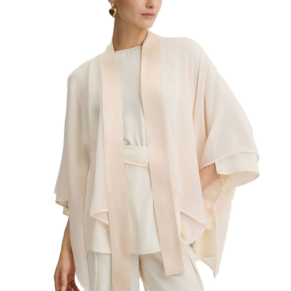 Liu Jo Lightweight Polyester Cape — Champagne, view 2