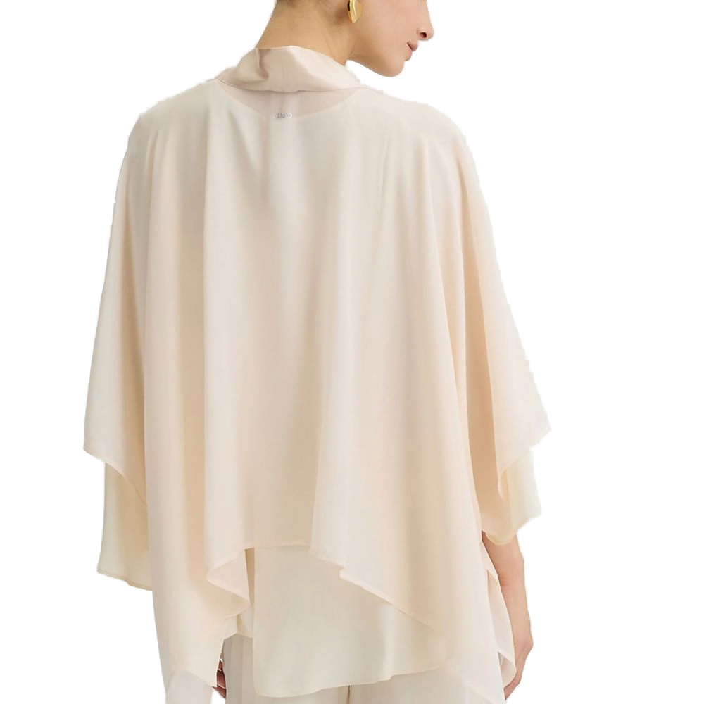 Liu Jo Lightweight Polyester Cape — Champagne, view 3
