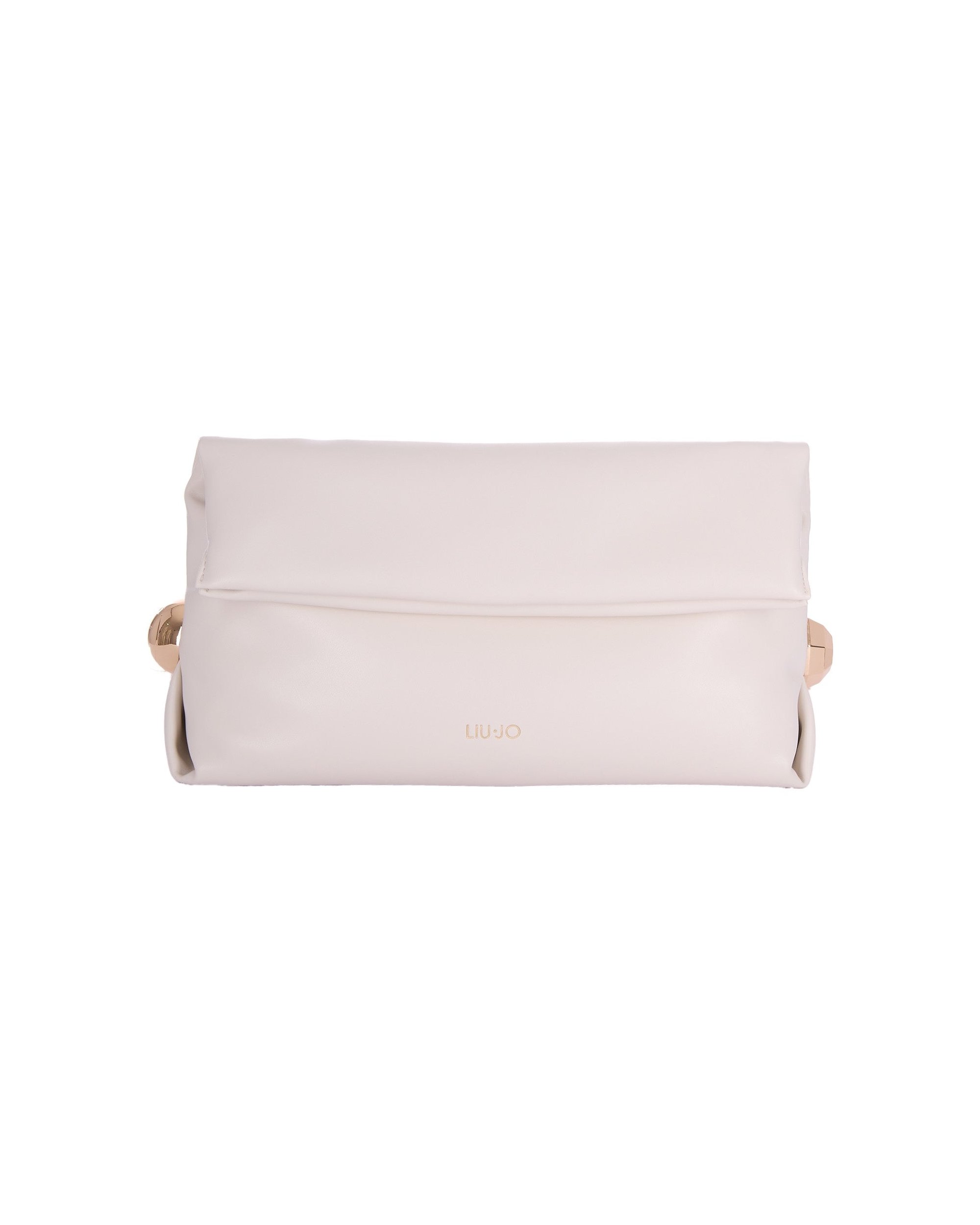 Liu Jo Foldable Eco-Leather Clutch — Cream by Liu Jo
