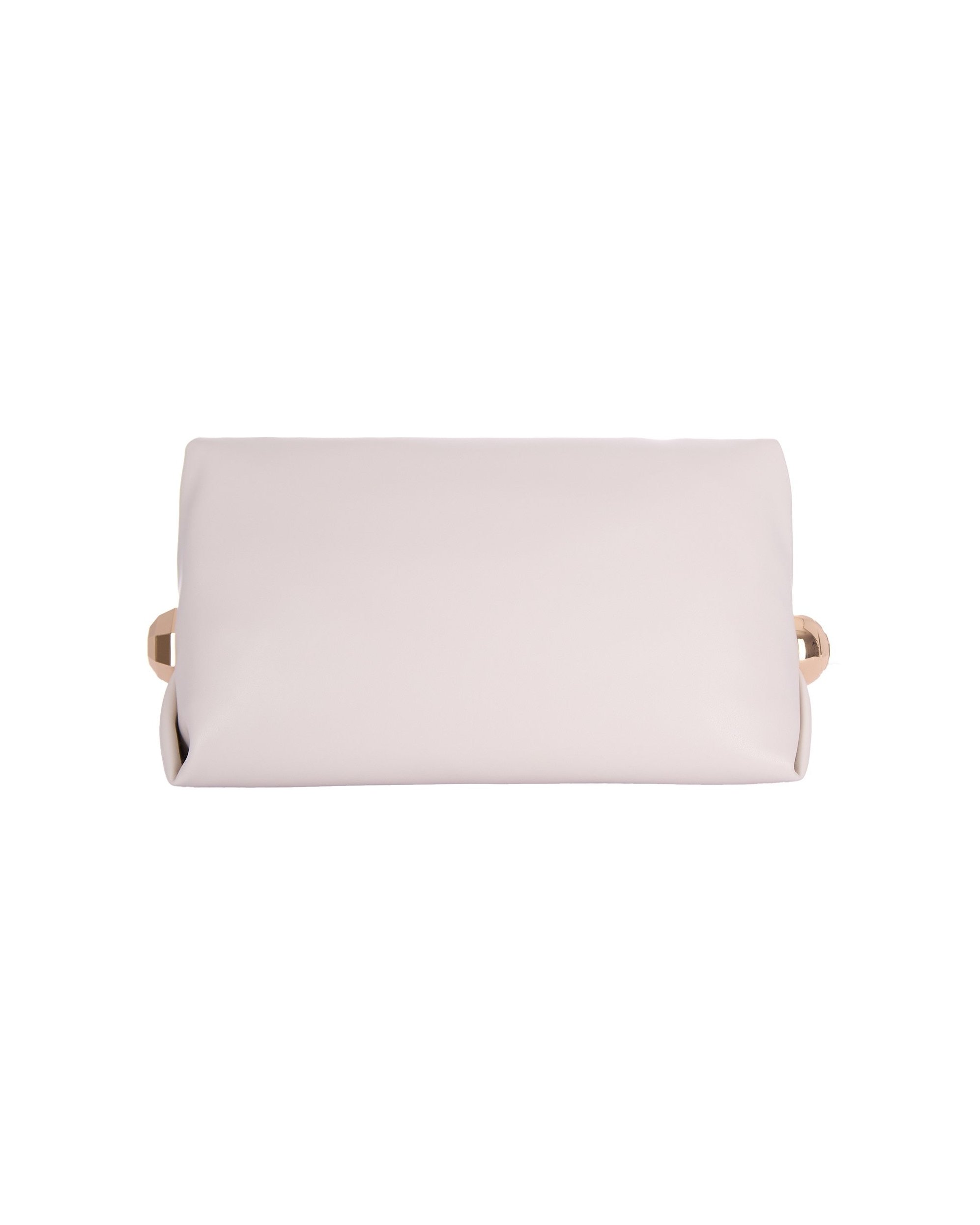 Liu Jo Foldable Eco-Leather Clutch — Cream, view 2