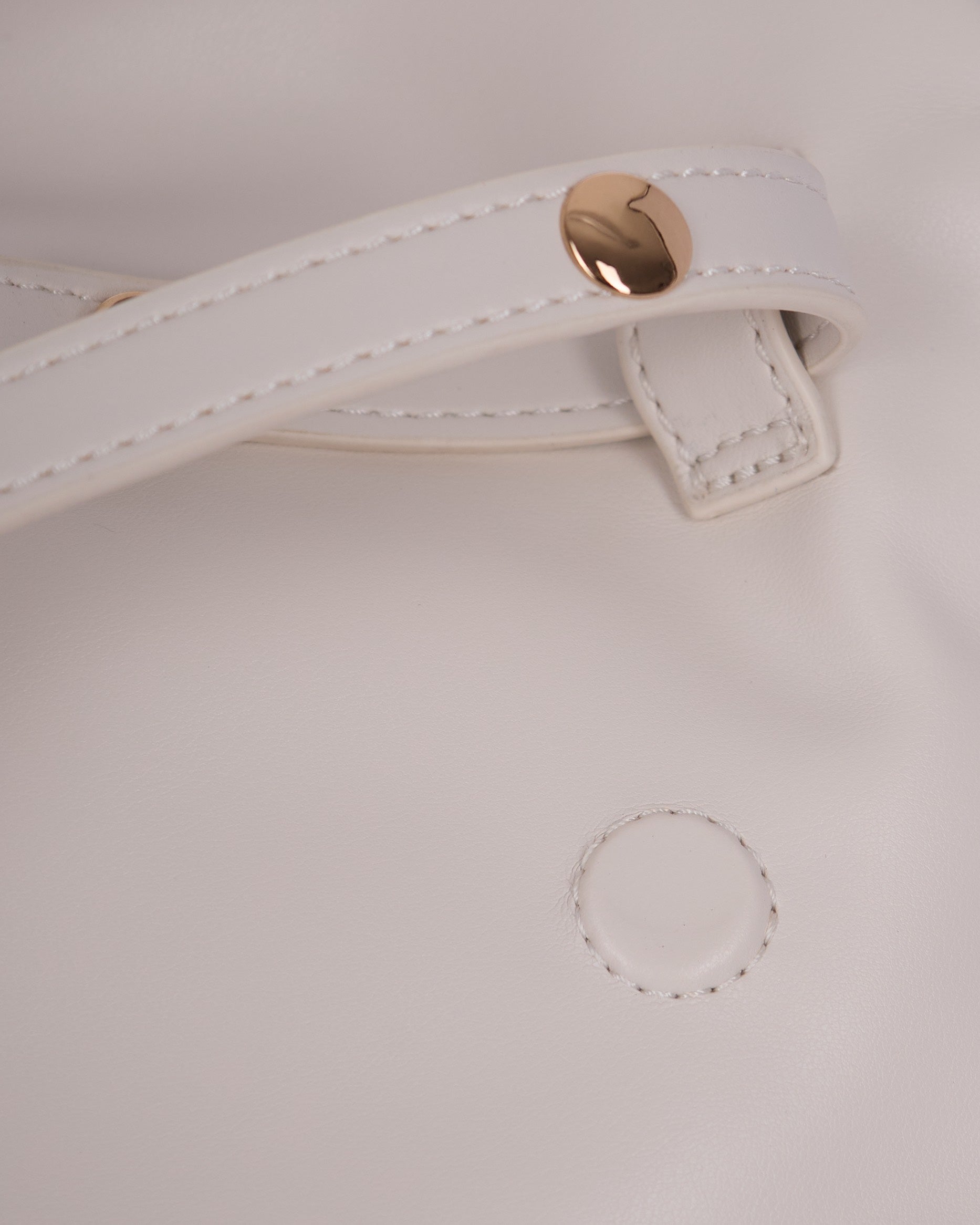 Liu Jo Foldable Eco-Leather Clutch — Cream, view 3
