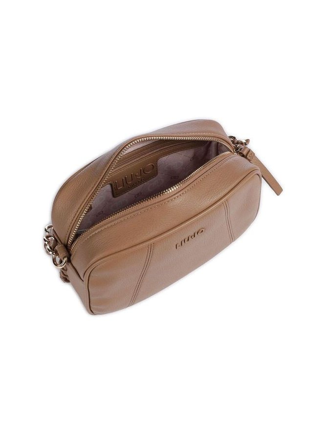 Liu Jo Structured Polyurethane Crossbody Bag — Beige by Liu Jo