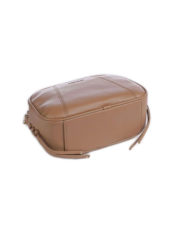 Liu Jo Structured Polyurethane Crossbody Bag — Beige, view 3