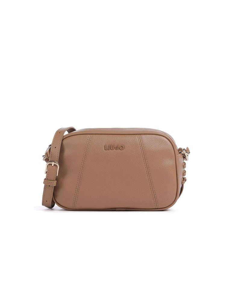Liu Jo Structured Polyurethane Crossbody Bag — Beige, view 4