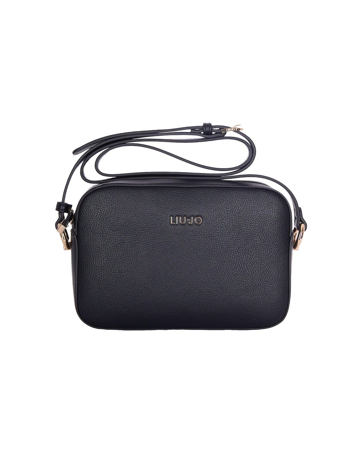 Liu Jo Textured Polyurethane Crossbody Bag — Black by Liu Jo