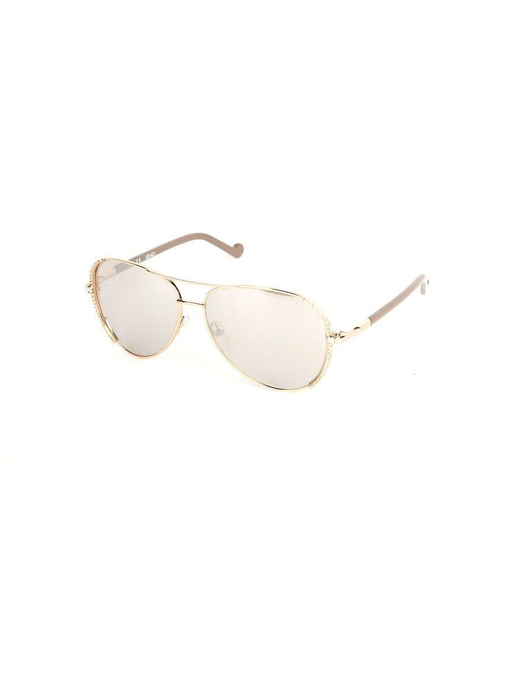 Liu Jo LJ102SR Metal Aviator Sunglasses — Gold by Liu Jo