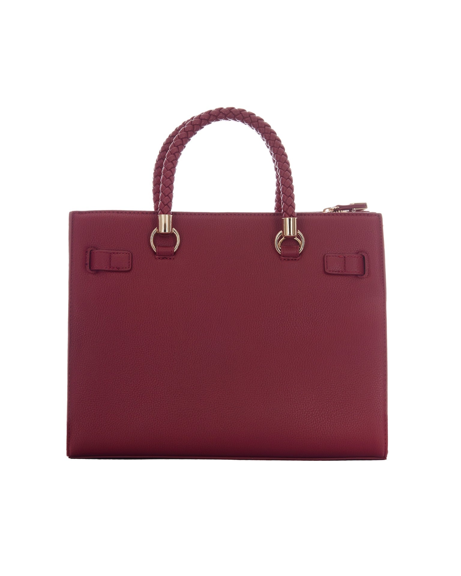 Liu Jo Pebbled Polyurethane Satchel — Red, view 2