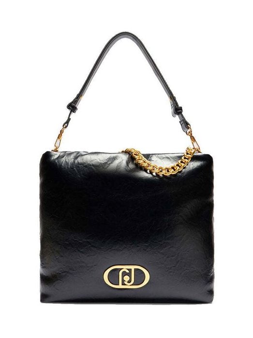 Liu Jo Polyurethane Hobo Shoulder Bag — Black, view 4
