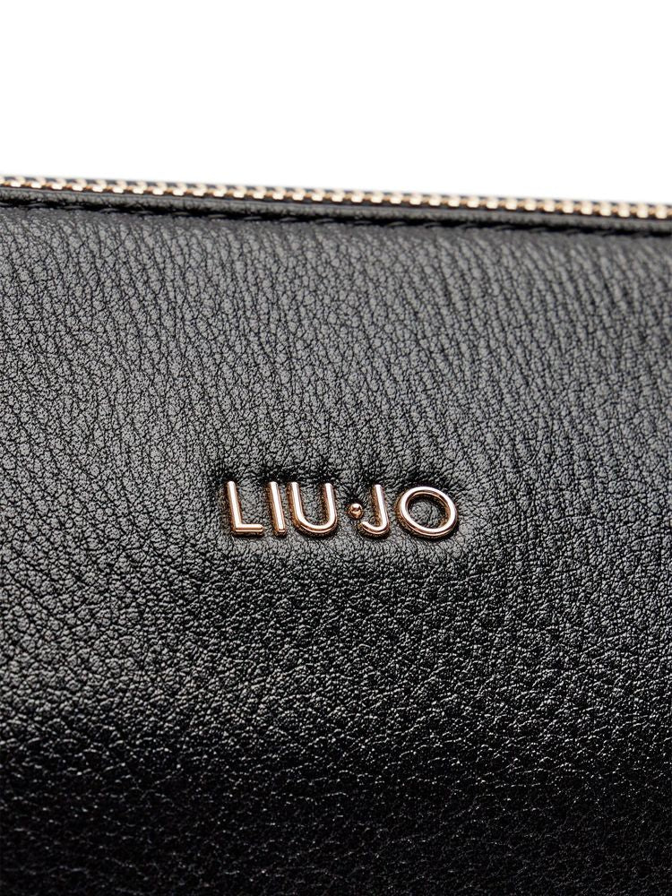 Liu Jo Textured Polyurethane Shoulder Bag — Black, view 2