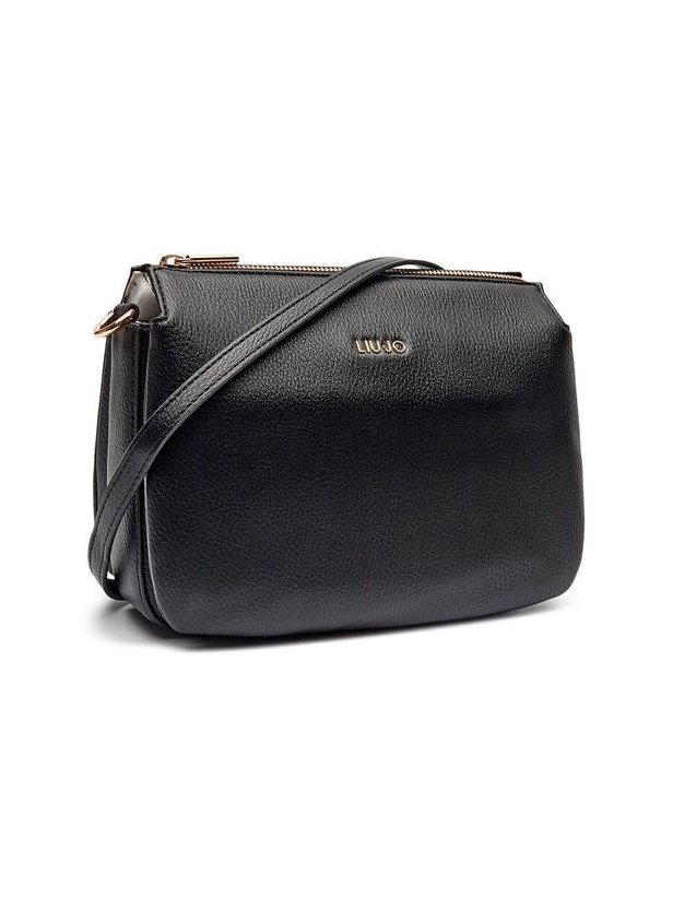 Liu Jo Textured Polyurethane Shoulder Bag — Black, view 4