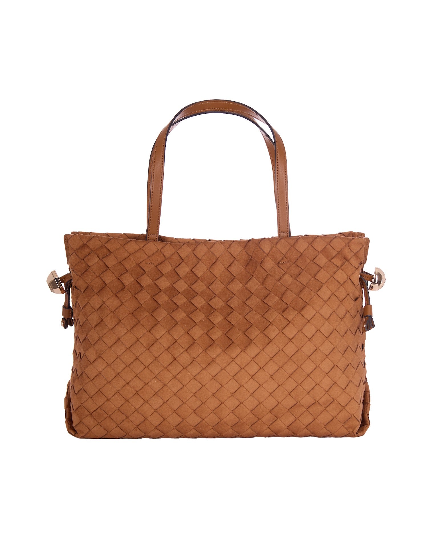 Liu Jo Woven Diamond-Quilted Shoulder Bag — Brown by Liu Jo