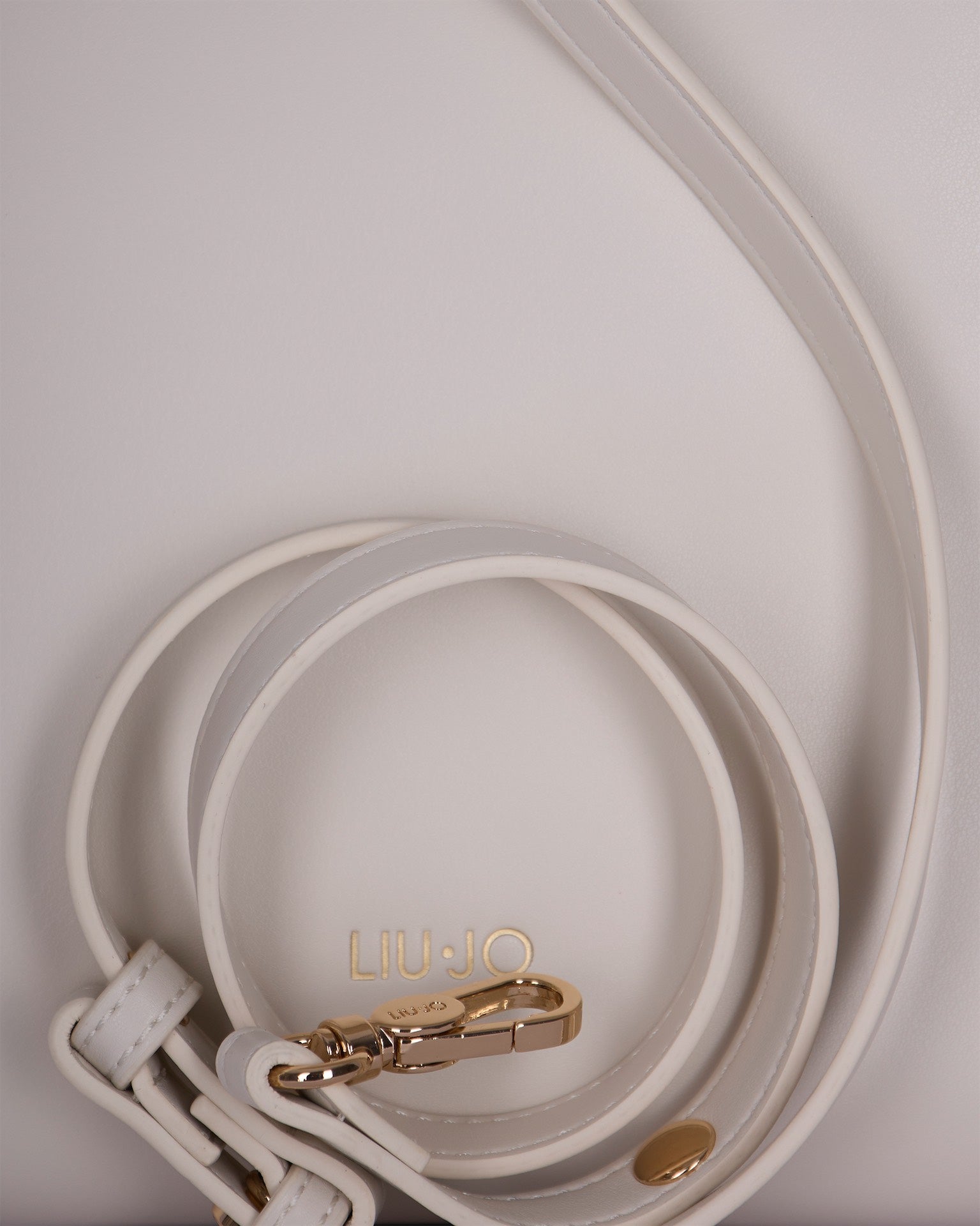 Liu Jo Braided Chain Eco-Leather Shoulder Bag — Cream, view 3