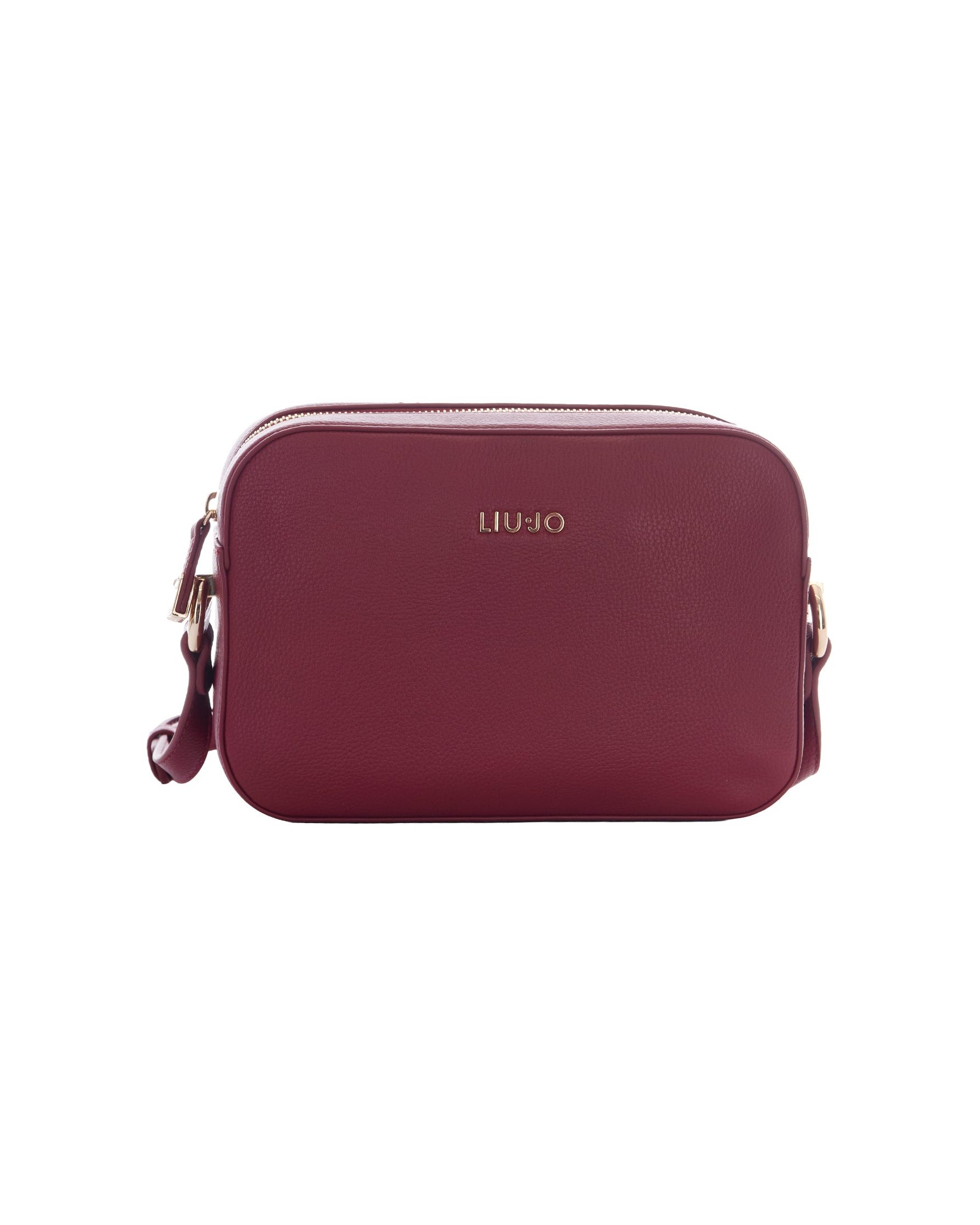 Liu Jo Pebbled Eco-Leather Camera Case Shoulder Bag — Red by Liu Jo