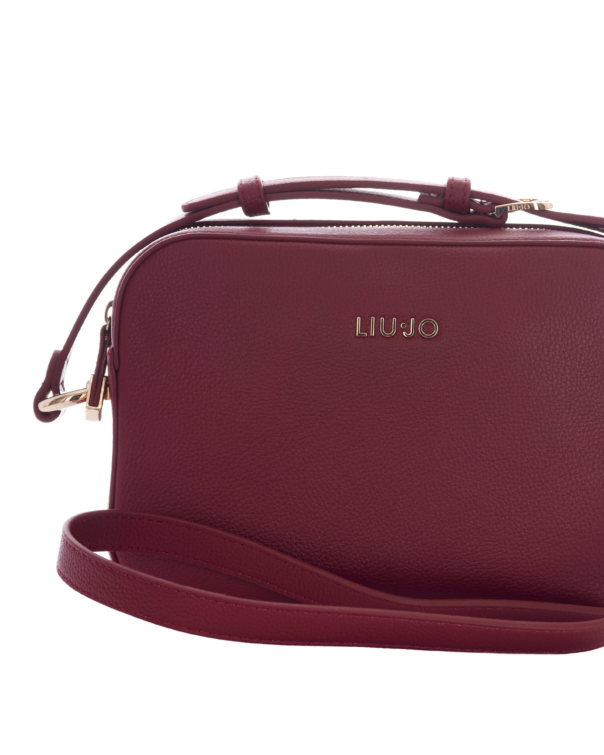Liu Jo Pebbled Eco-Leather Camera Case Shoulder Bag — Red, view 3