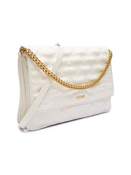 Liu Jo Quilted Polyurethane Shoulder Bag — White by Liu Jo