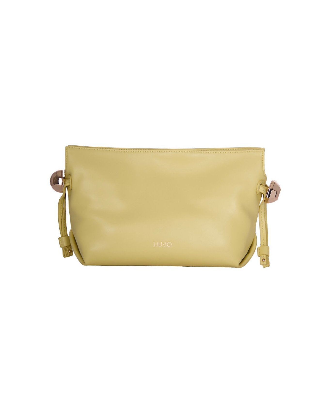 Liu Jo Chain Woven Eco-Leather Shoulder Bag — Yellow by Liu Jo