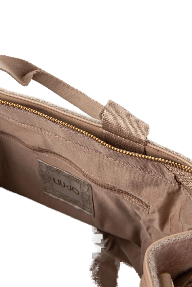 Liu Jo Polyester Shopper Tote Bag — Beige by Liu Jo
