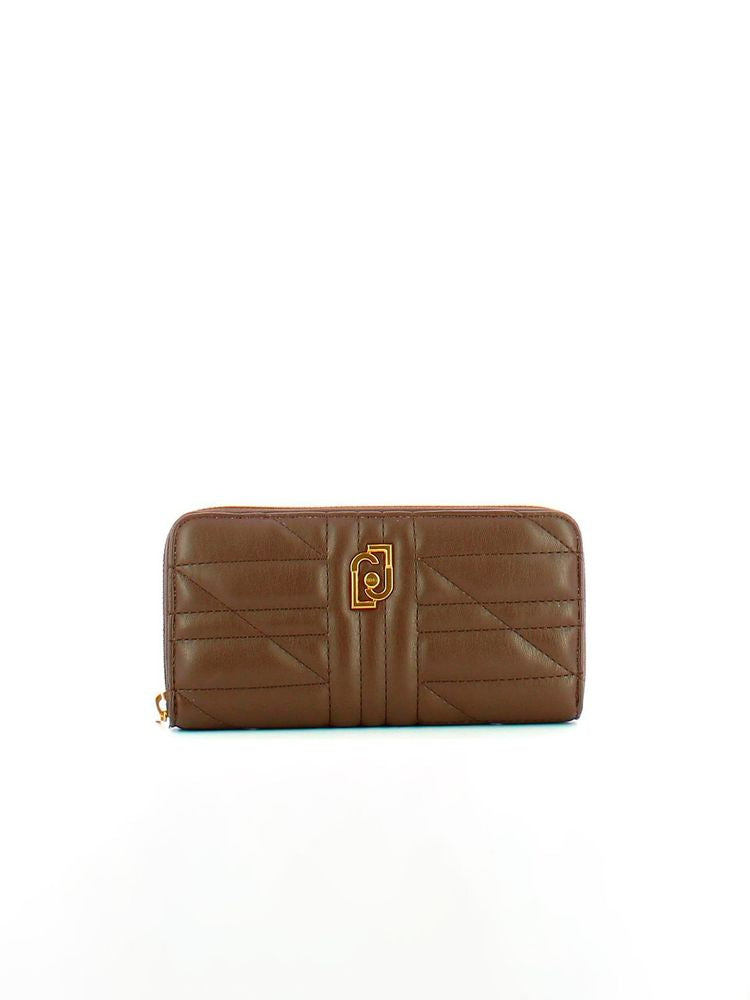 Liu Jo Quilted Polyurethane Wallet — Brown by Liu Jo