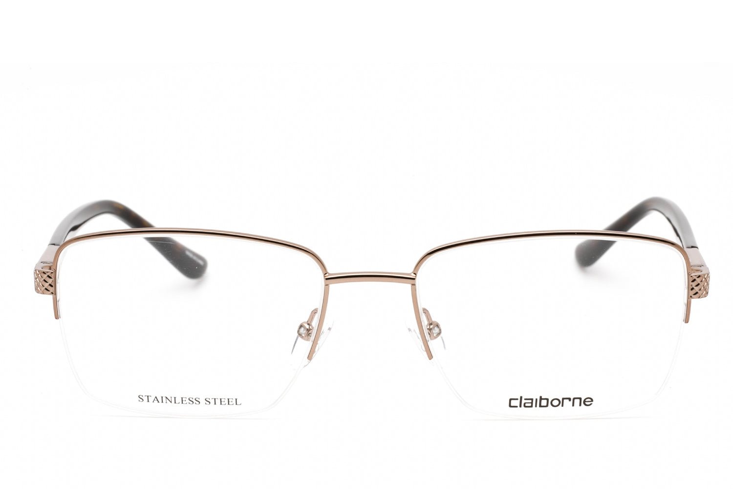 Liz Claiborne CB262 Rectangular Metal Frame Eyeglasses — Silver, view 2
