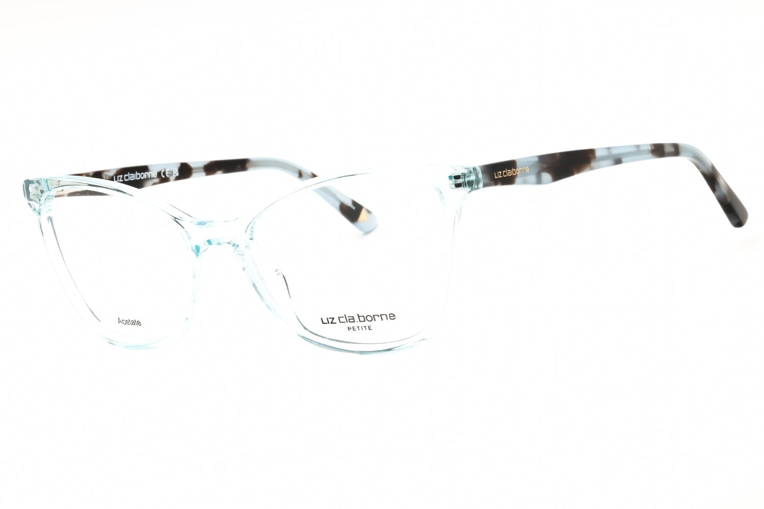 Liz Claiborne L474 Clear Cat Eye Acetate Eyeglasses — Clear by Liz Claiborne
