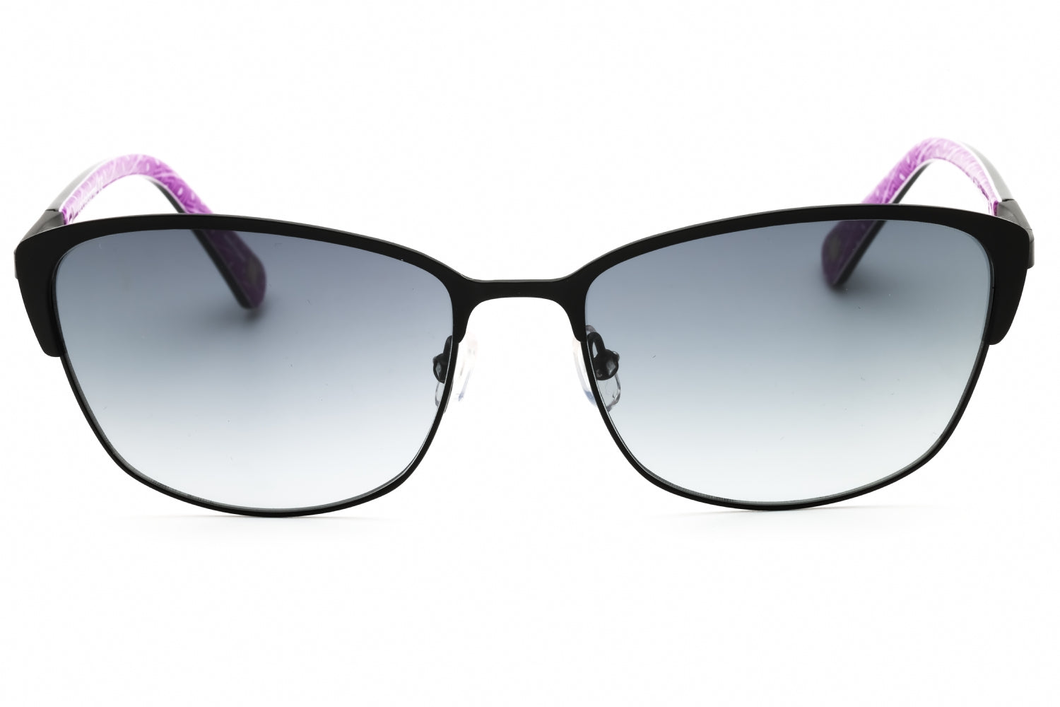 Liz Claiborne L573S Cat Eye Metal Sunglasses — Black, view 2