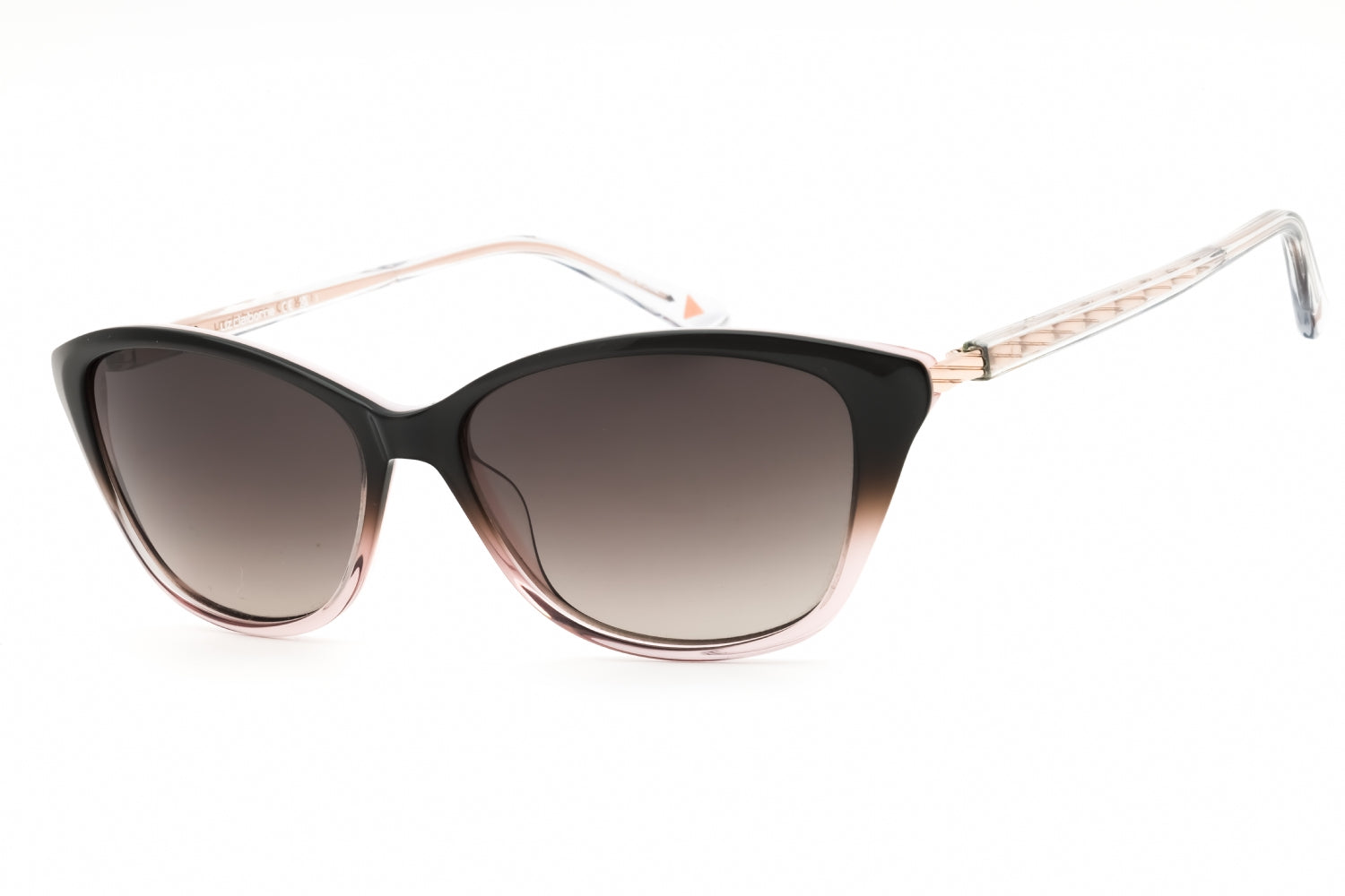 Liz Claiborne L587S Cat-Eye Gradient Sunglasses — Black by Liz Claiborne
