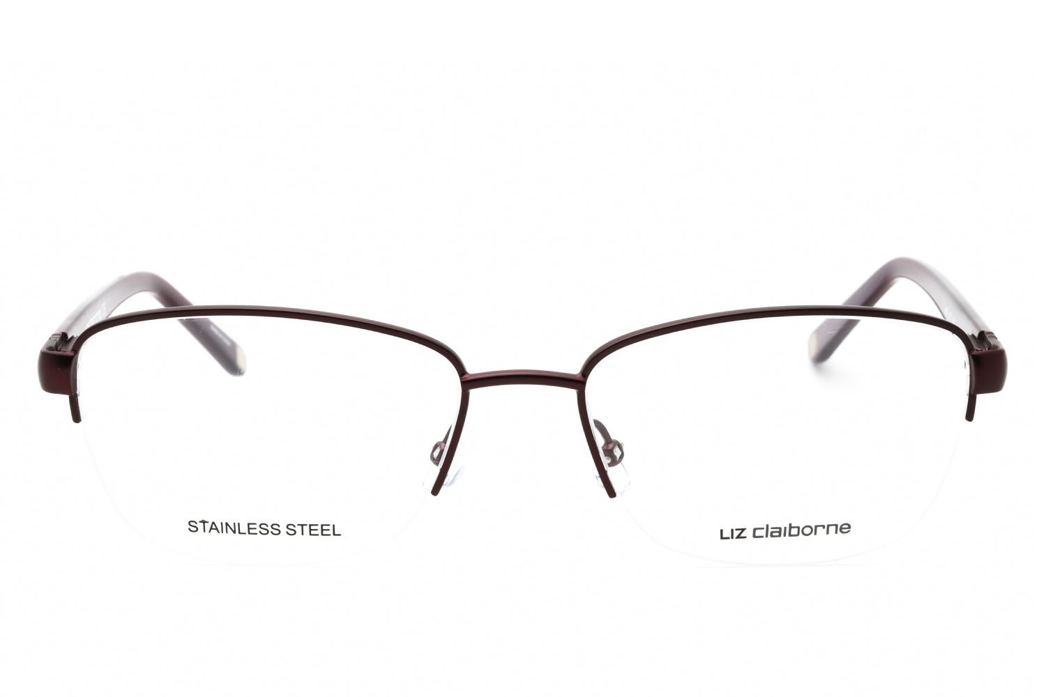 Liz Claiborne L662 Eyeglasses — Burgundy, view 2