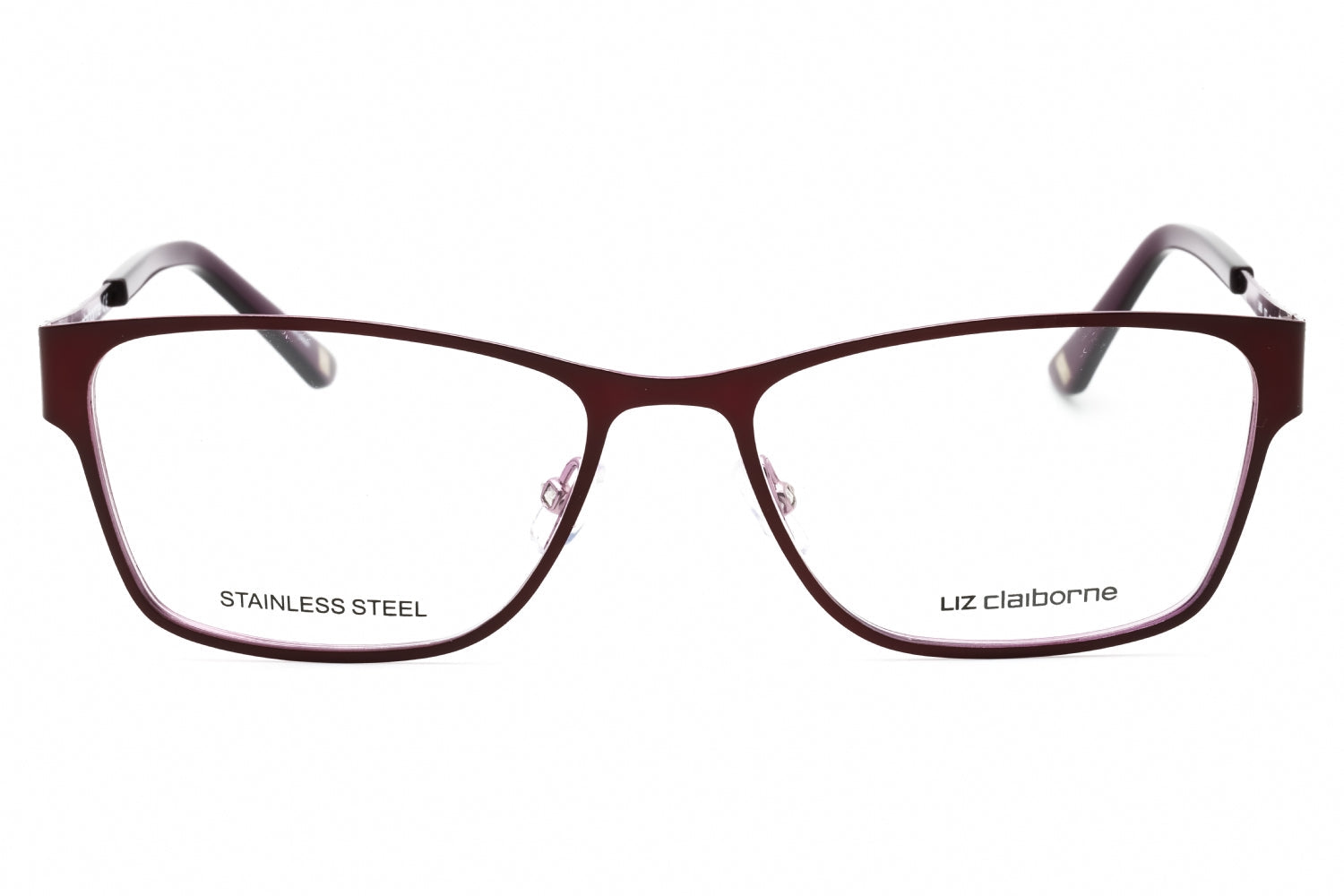 Liz Claiborne L665 Eyeglasses — Burgundy, view 2