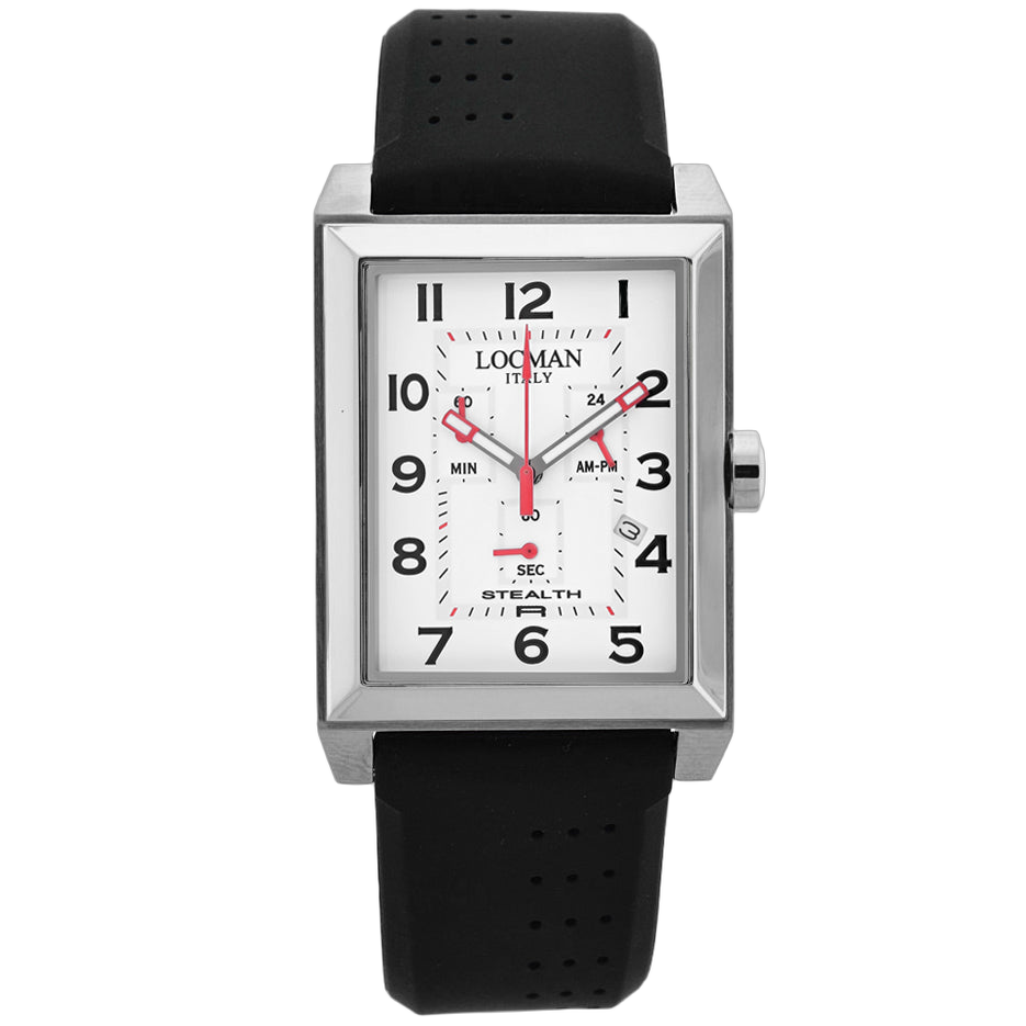 Locman Stainless Steel Watch — White by Locman
