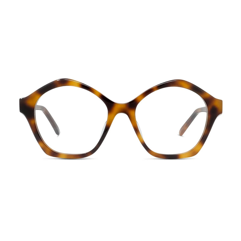 Loewe Square Tortoiseshell Acetate Eyeglasses — Brown, view 2