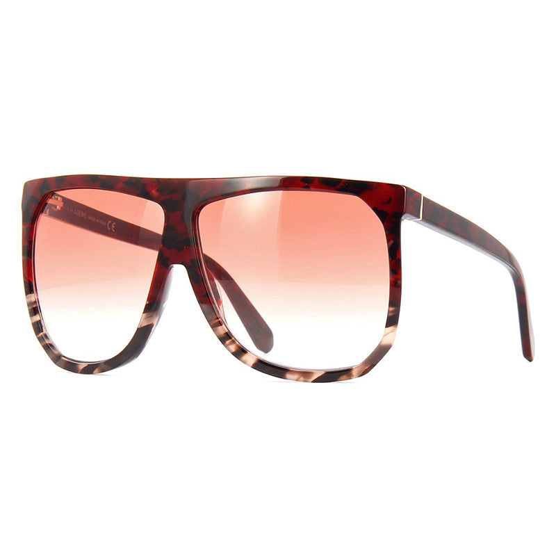 Loewe LW40001I56B Square Full Rim Sunglasses — Red by Loewe