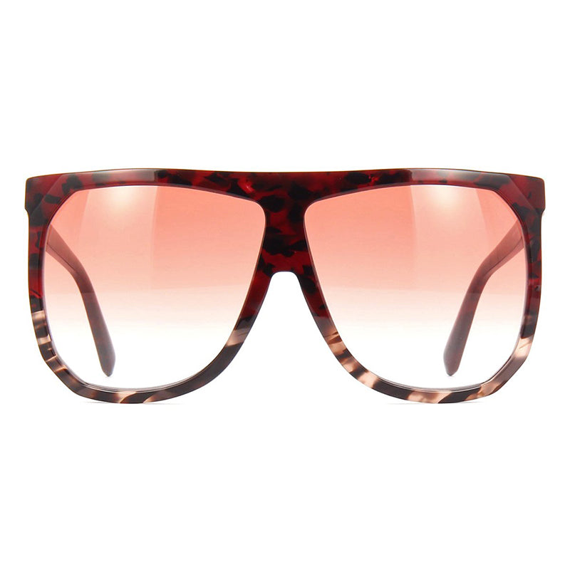 Loewe LW40001I56B Square Full Rim Sunglasses — Red, view 2