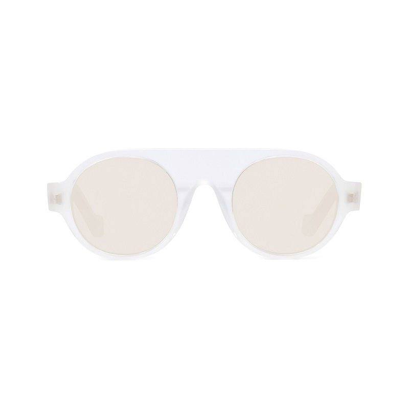 Loewe LW40020I21E Round Full Rim Sunglasses — White, view 2