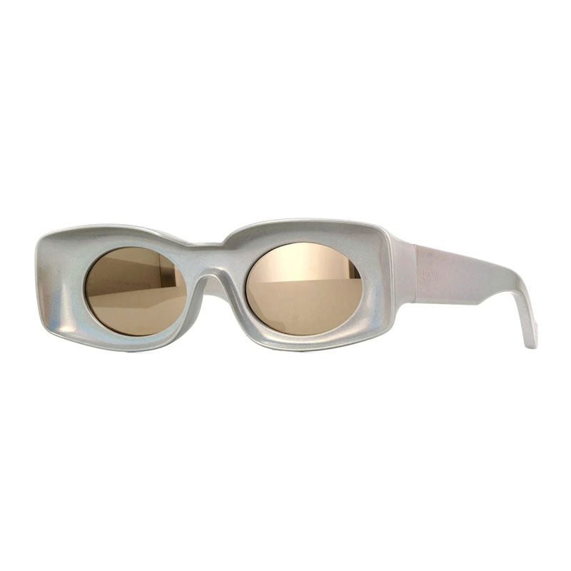 Loewe LW40033I24C Rectangle Full Rim Sunglasses — White by Loewe