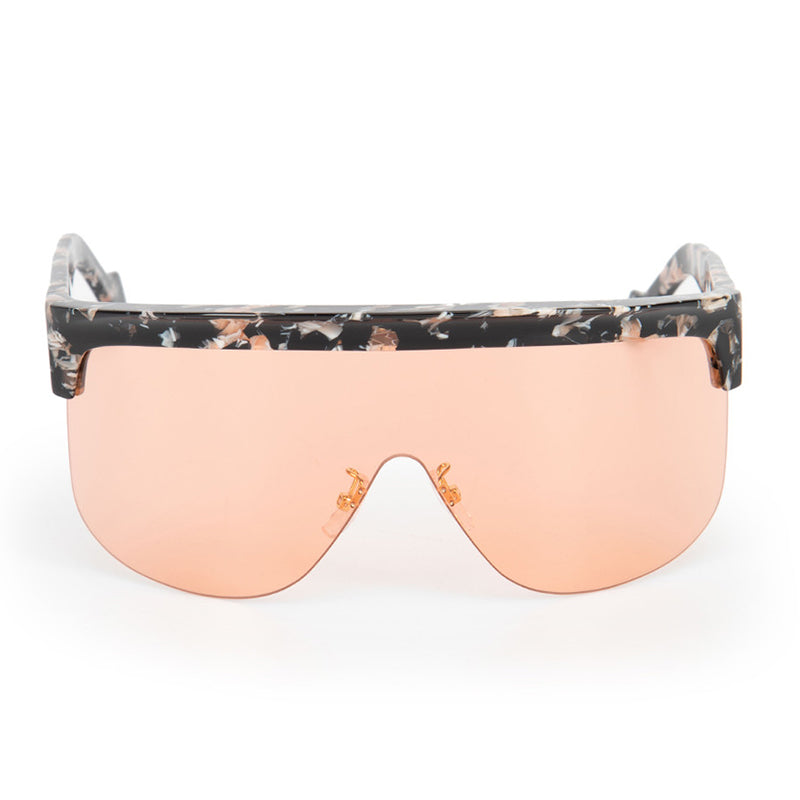 Loewe LW40034U55S Shield Semi Rim Sunglasses — Brown, view 2