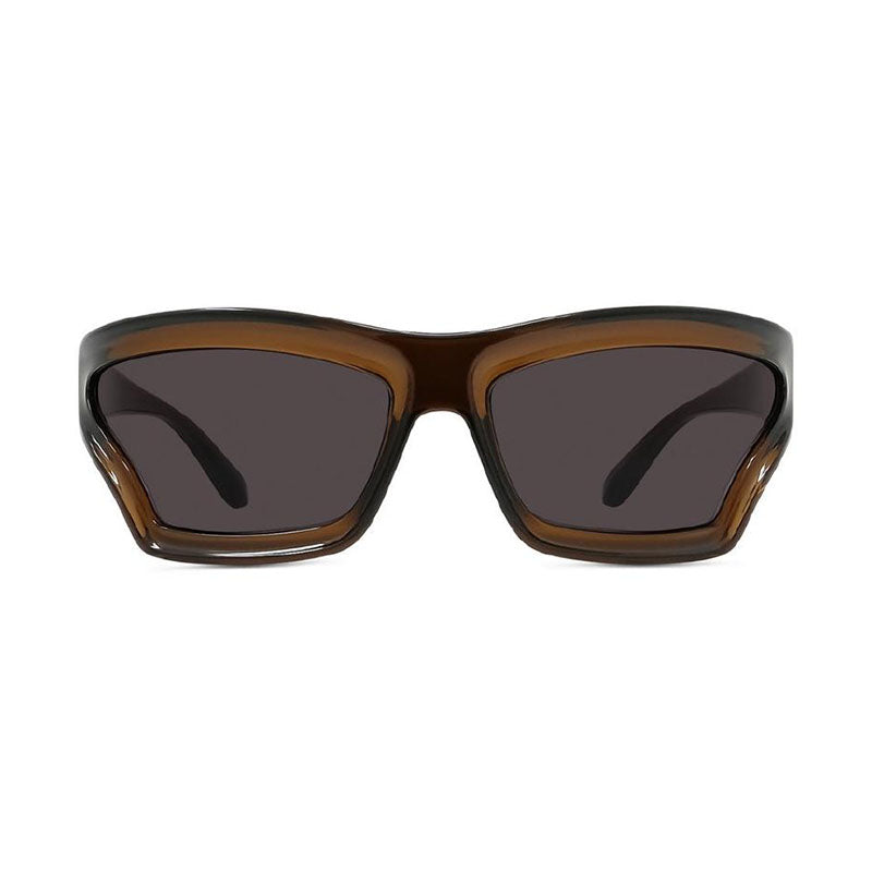 Loewe LW40143U01A Rectangle Full Rim Sunglasses — Brown, view 2