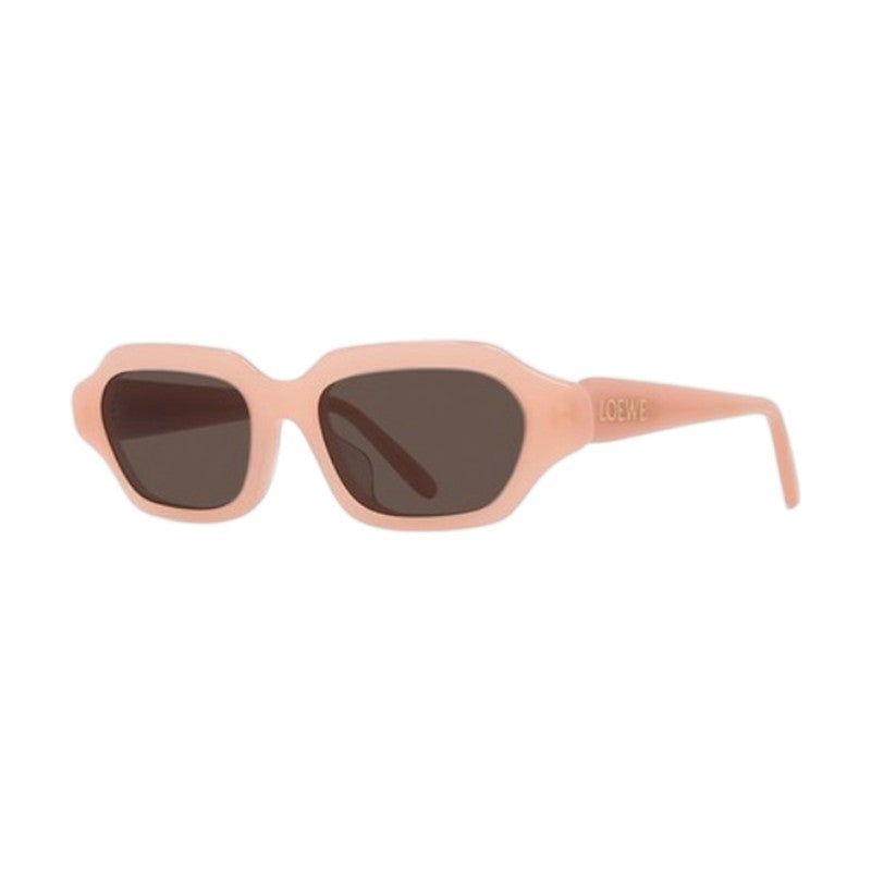 Loewe LW40157U72E Rectangle Full Rim Sunglasses — Pink by Loewe