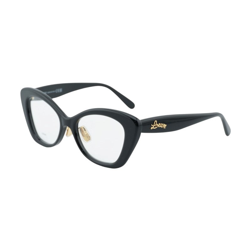 Loewe LW50067F001 Cat-Eye Full Rim Eyeglasses — Black, view 2