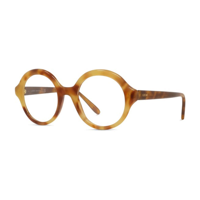 Loewe LW50082I053 Havana Round Eyeglasses — Brown by Loewe