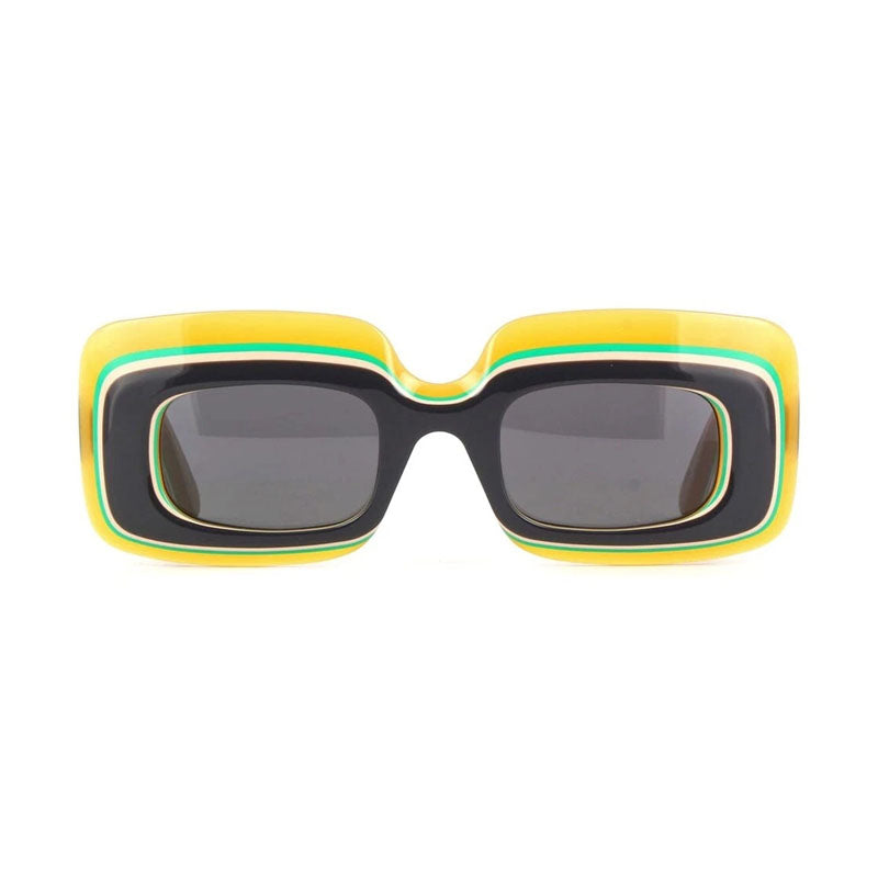 Loewe Rectangle Full Rim Sunglasses — Brown by Loewe