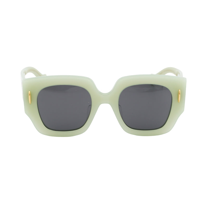 Loewe Square Full Rim Sunglasses — Green, view 2