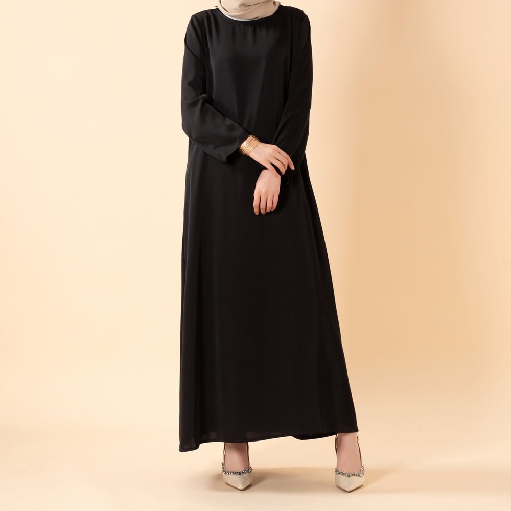 Long Sleeve Satin Inner Dress (MA061), view 4