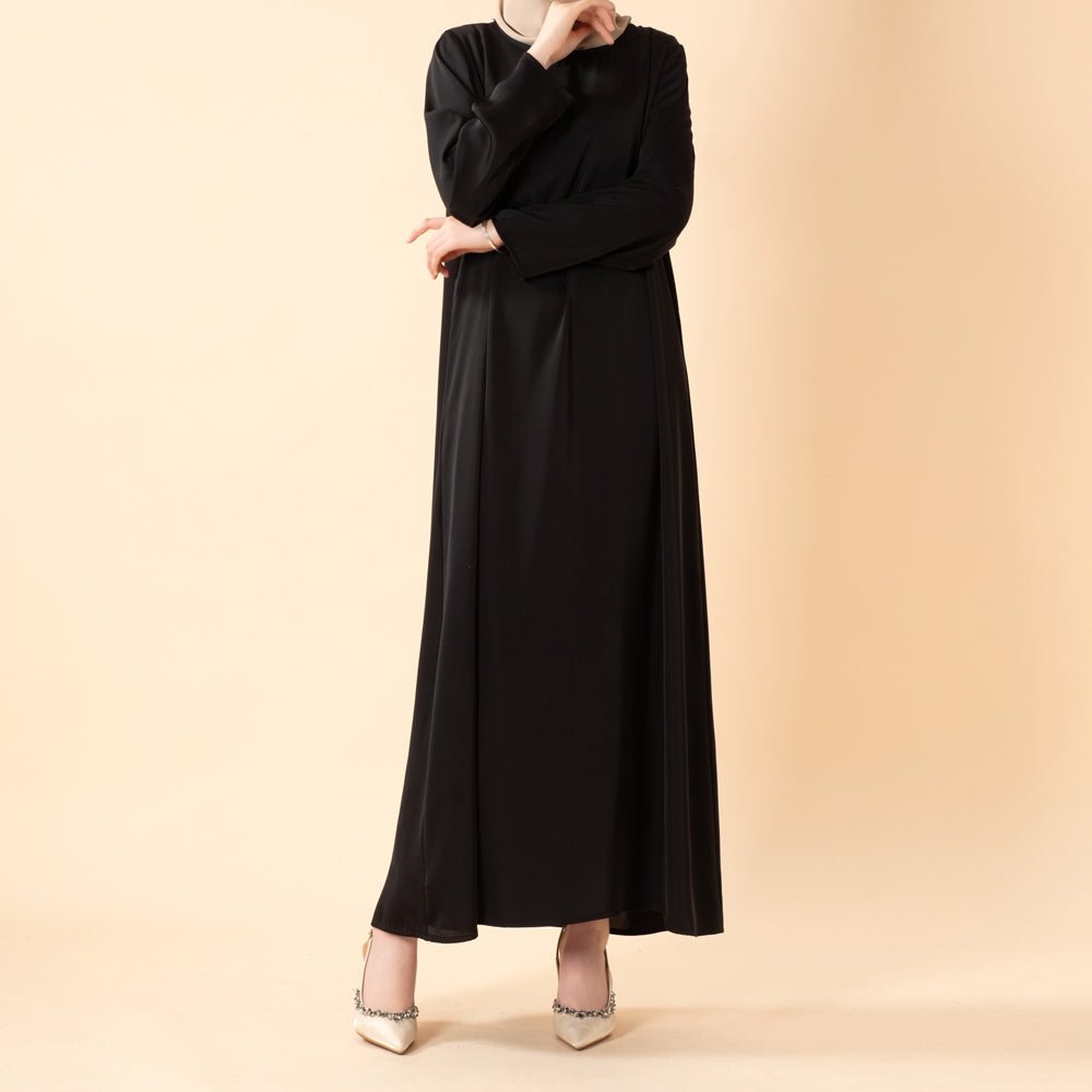 Long Sleeve Satin Inner Dress (MA061), view 5