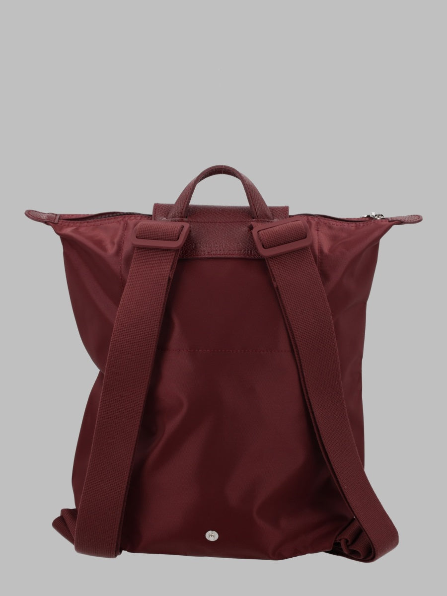 Longchamp Le Pliage Backpack — Burgundy, view 2