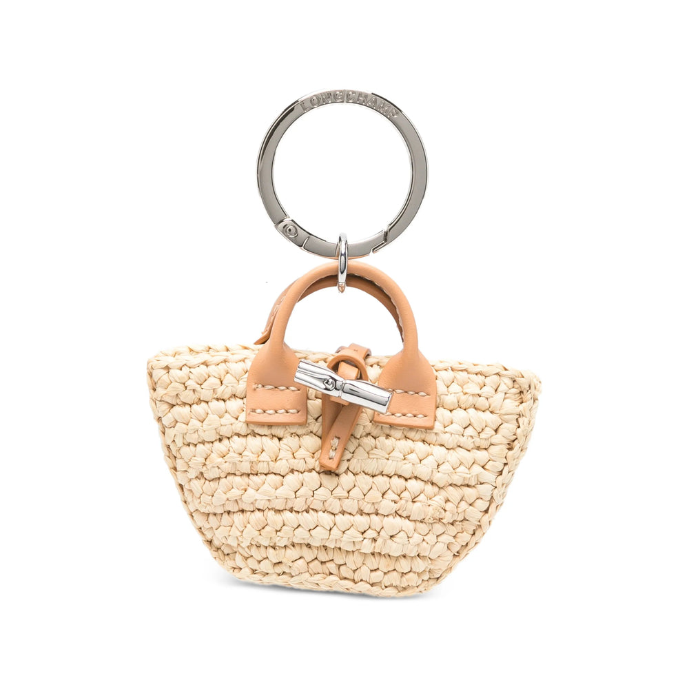 Longchamp Paris Keyring — Beige by Longchamp