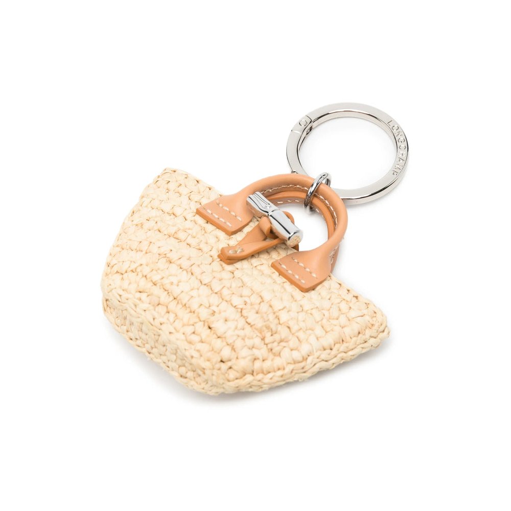 Longchamp Paris Keyring — Beige, view 3