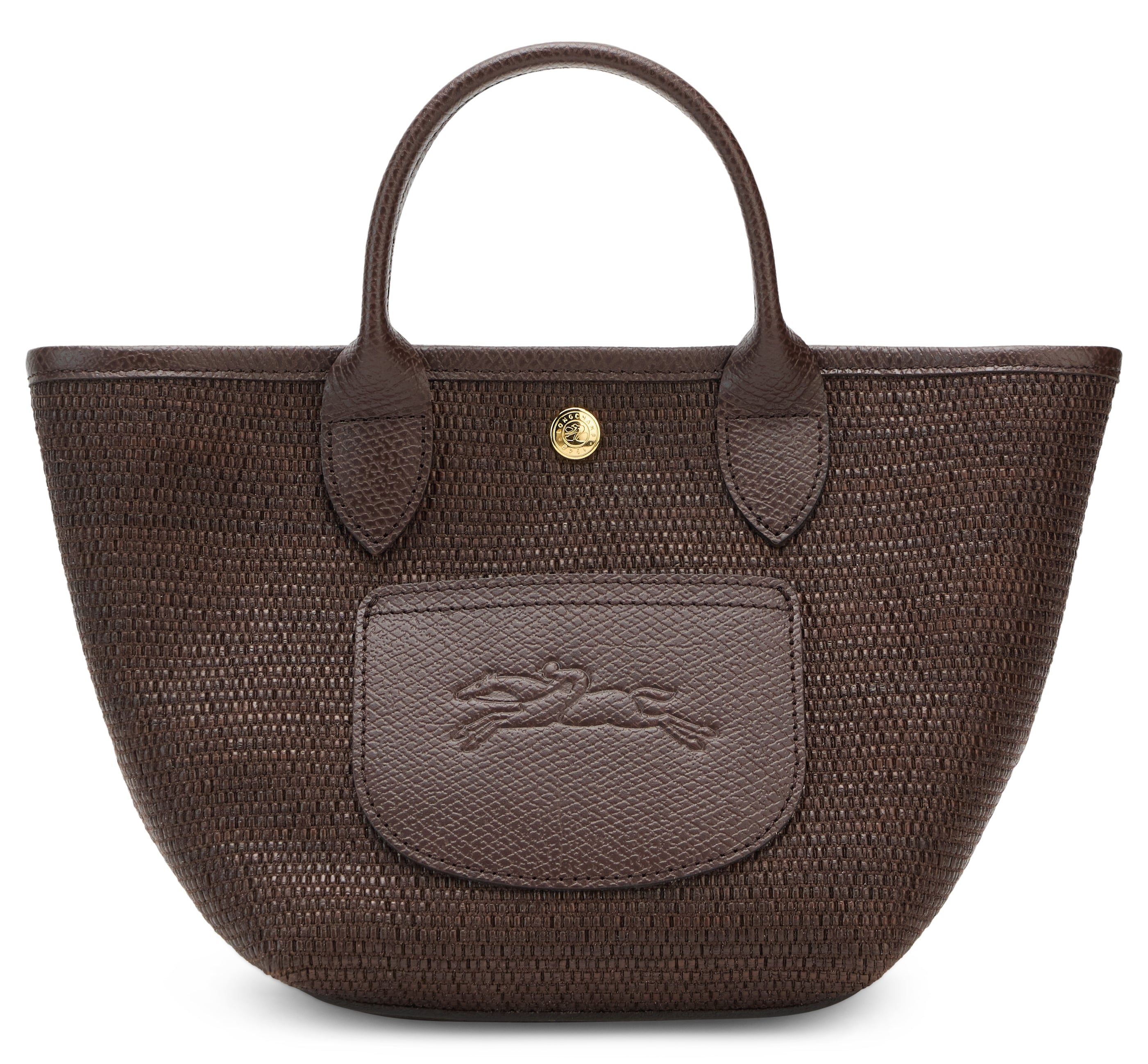 Longchamp Le Pliage XS Canvas Bucket Bag — Brown, view 2