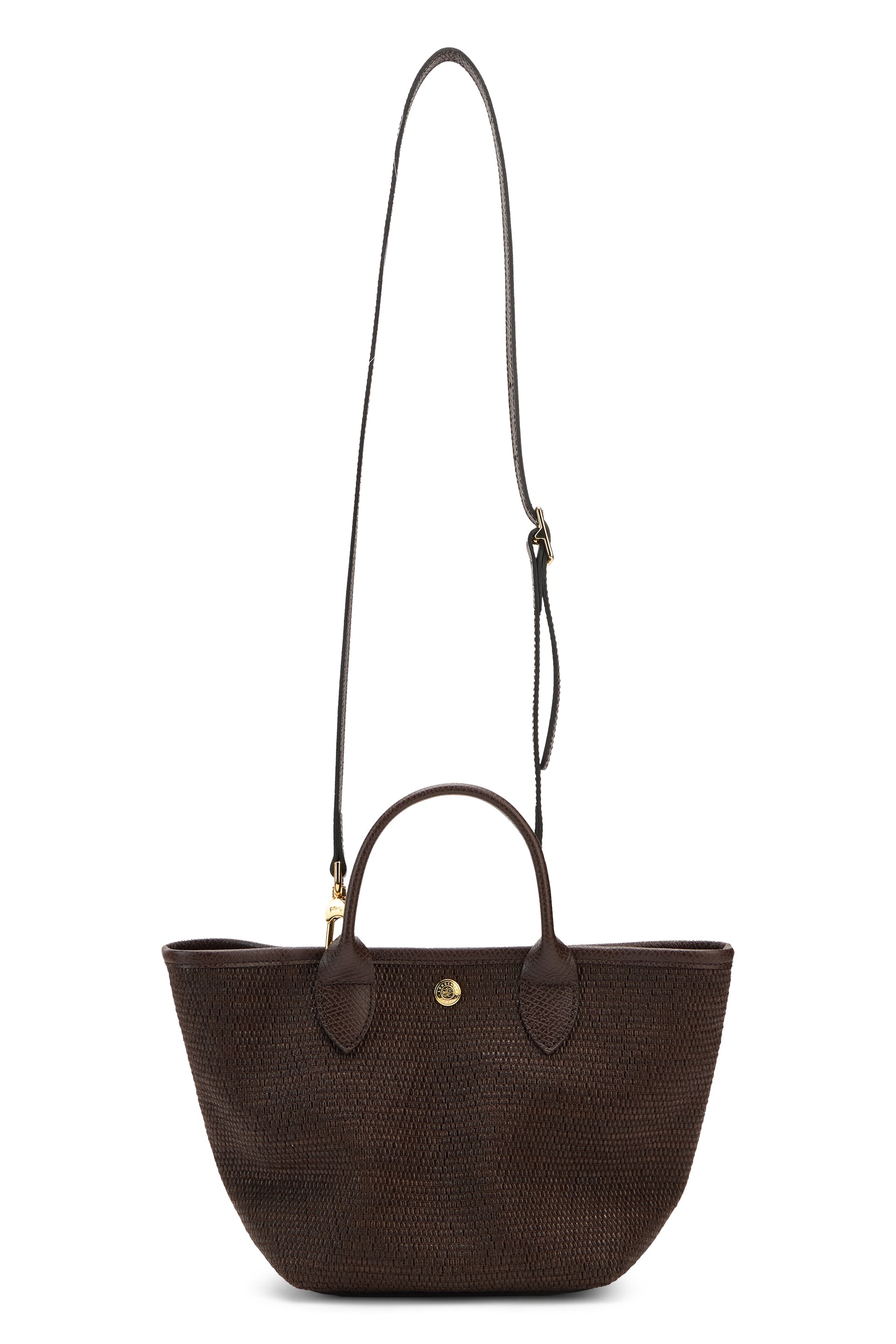 Longchamp Le Pliage XS Canvas Bucket Bag — Brown, view 4