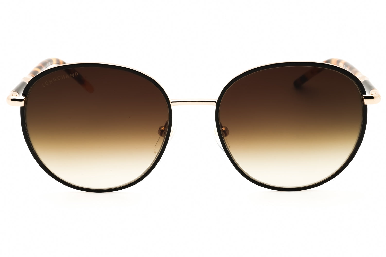Longchamp LO171S Round Metal Frame Sunglasses — Black, view 2