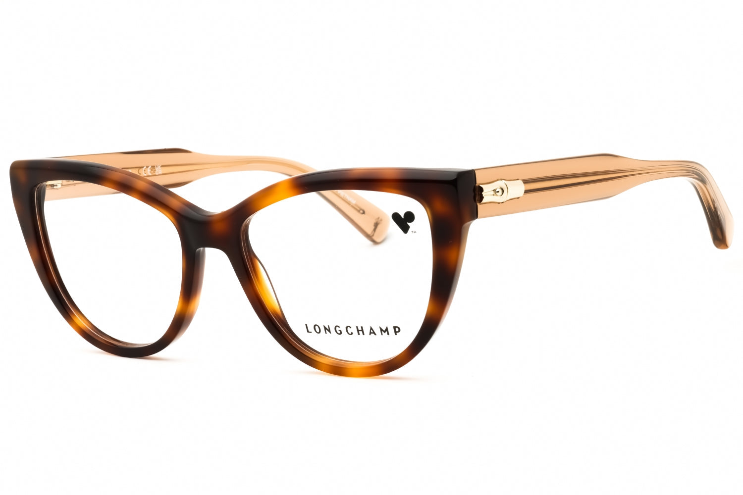 Longchamp LO2771N Cat-Eye Tortoiseshell Acetate Eyeglasses — Brown by Longchamp